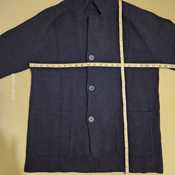 Blue Cardigan Button Front Women's Large - Picture 3 of 5